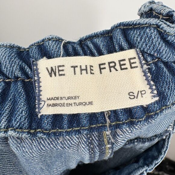Free People We The Free La Vida Pull-On Jeans Bijou Blue, Sz Small, Boho Relaxed - Picture 12 of 13